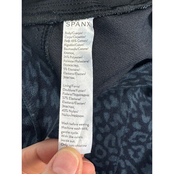 Spanx Women's Pull On Skinny Stretch Leopard Print Jeggings - Size XL (34x27.5) - Picture 4 of 4